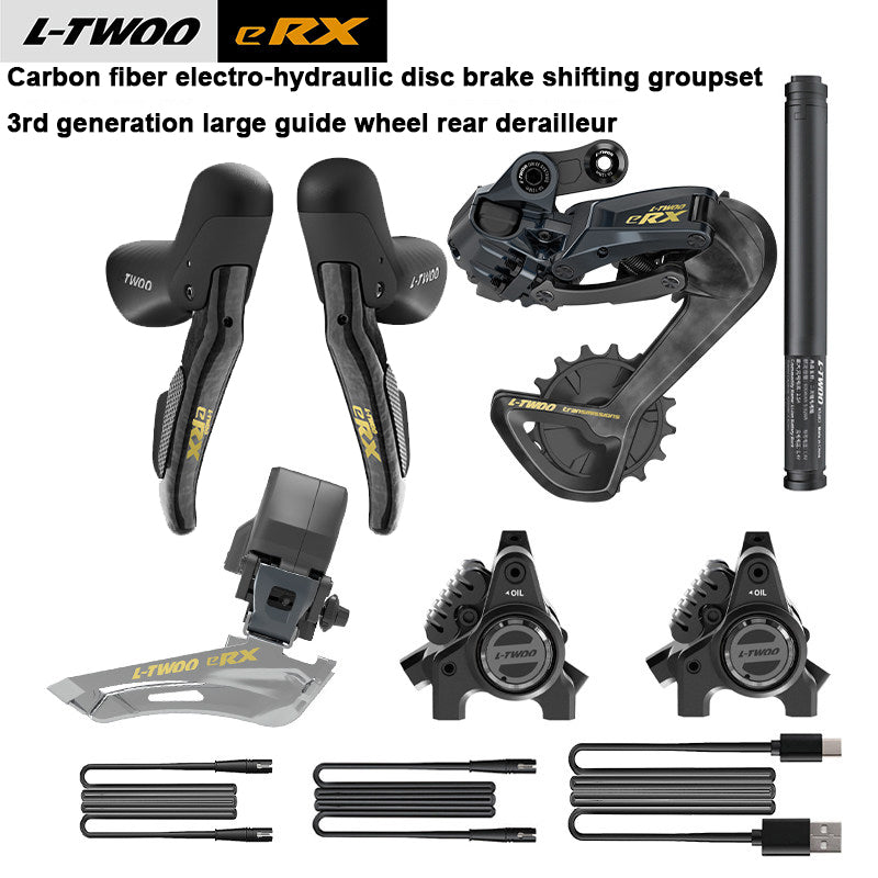 L-TWOO ERX Electronic Gravel Bike Groupset Wireless Hydraulic Disc Brake System