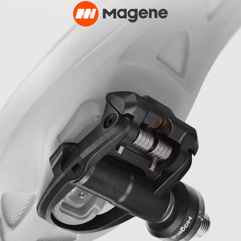 Magene P715 Power Meter Pedals | ±1% Accuracy, ANT+ Bluetooth, SPD-SL Compatible