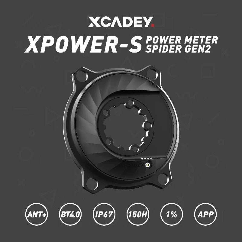 XCADEY Power Meter | ±1% Accuracy ANT+ Bluetooth Cycling Power Meter for Road & Gravel Bikes