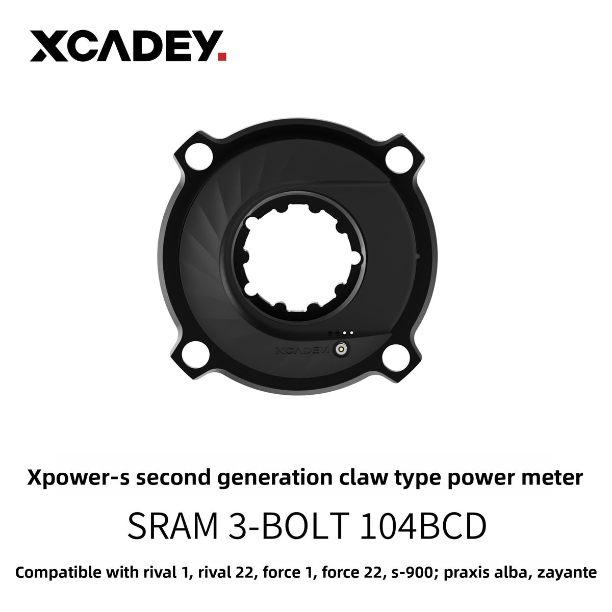 XCADEY Power Meter | ±1% Accuracy ANT+ Bluetooth Cycling Power Meter for Road & Gravel Bikes