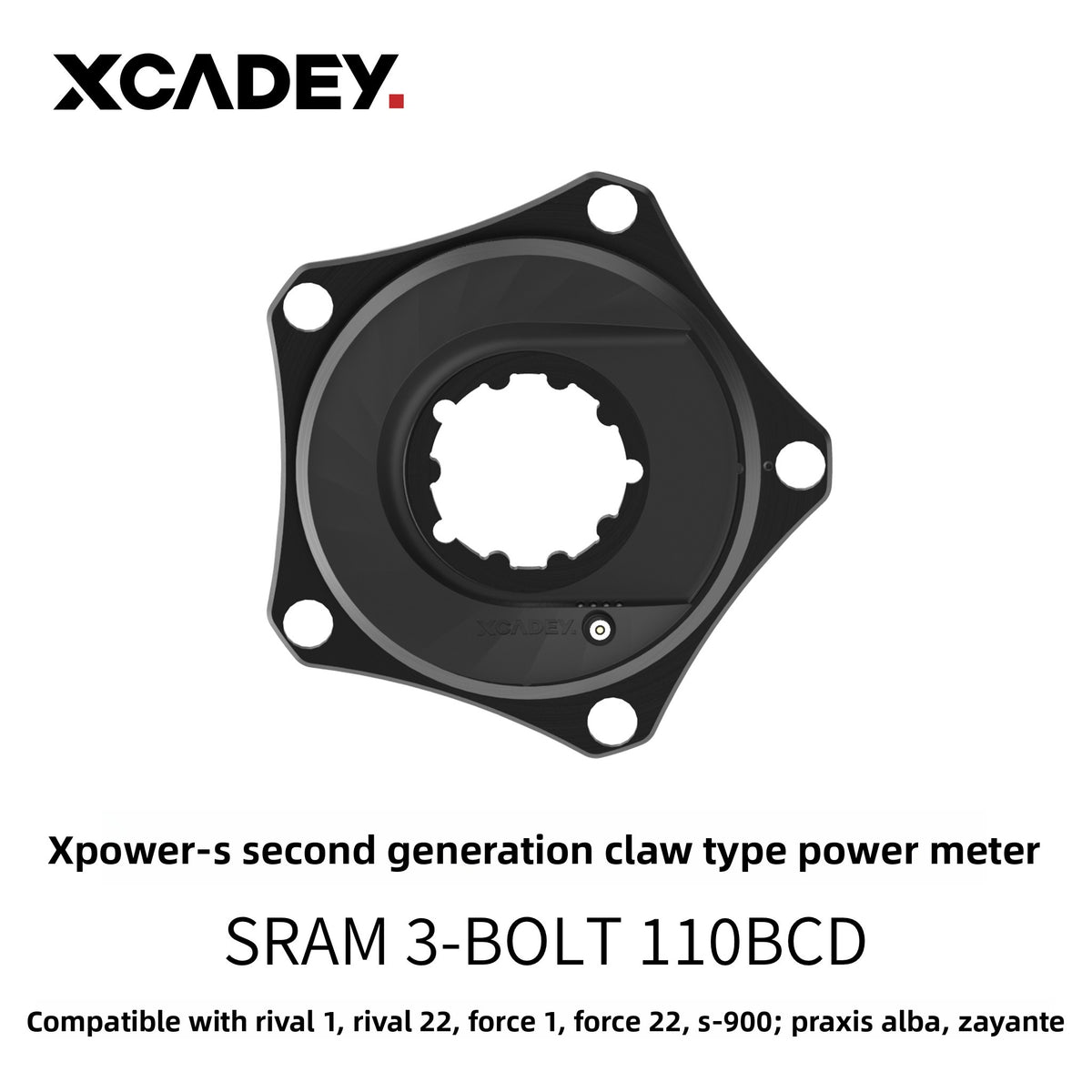 XCADEY Power Meter | ±1% Accuracy ANT+ Bluetooth Cycling Power Meter for Road & Gravel Bikes