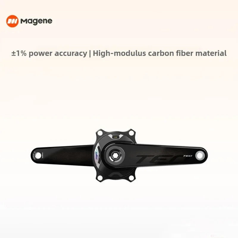 Magene TEO P515 Carbon Power Meter Crankset | ±1% Accuracy, 425g Lightweight & ANT+ Bluetooth
